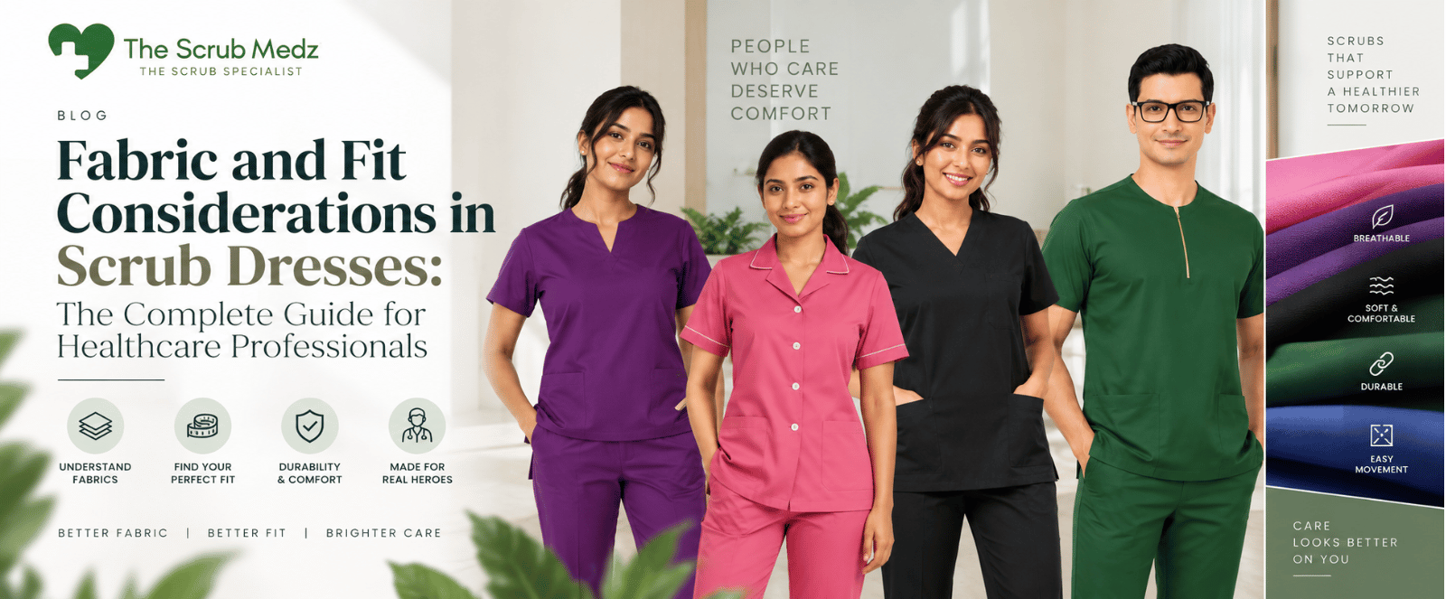 Fabric and Fit Considerations in Scrub Dresses: The Complete Guide for Healthcare Professionals