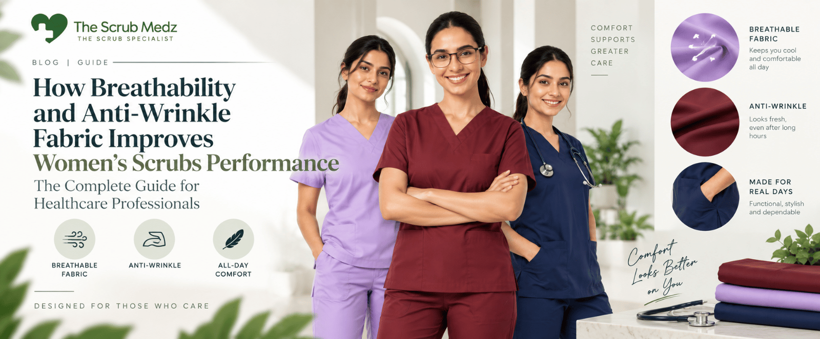 How Stretch Technology Improves Women’s Scrubs Performance