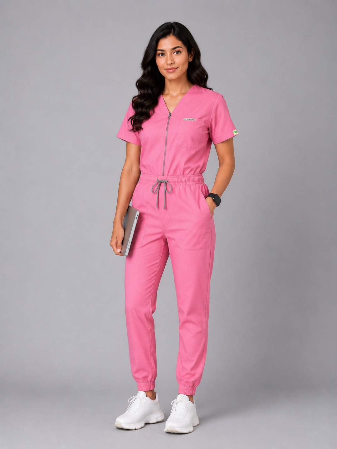 PINK SWASTHYA SUTRA JOGGER JUMPSUIT FOR WOMEN