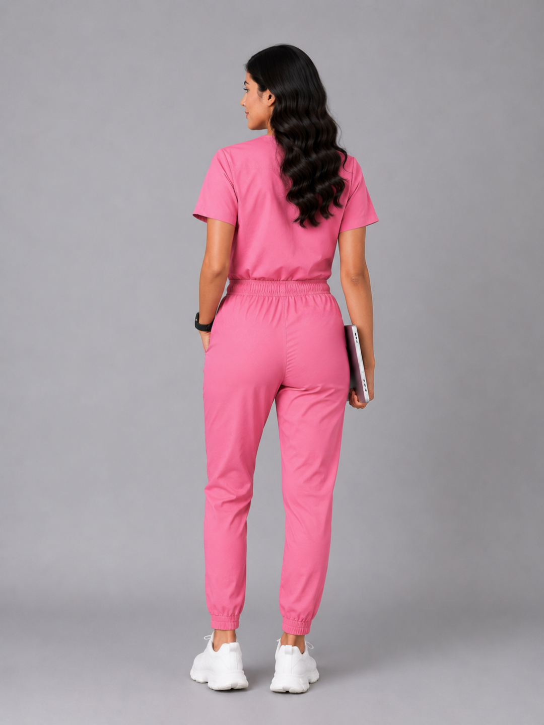 PINK SWASTHYA SUTRA JOGGER JUMPSUIT FOR WOMEN