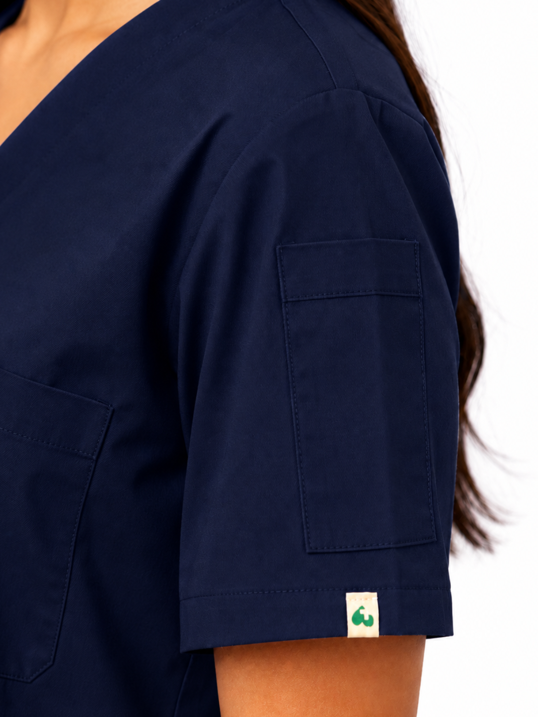 TSM ELITE 6 POCKET V NECK (NAVY BLUE) WOMEN SCRUB