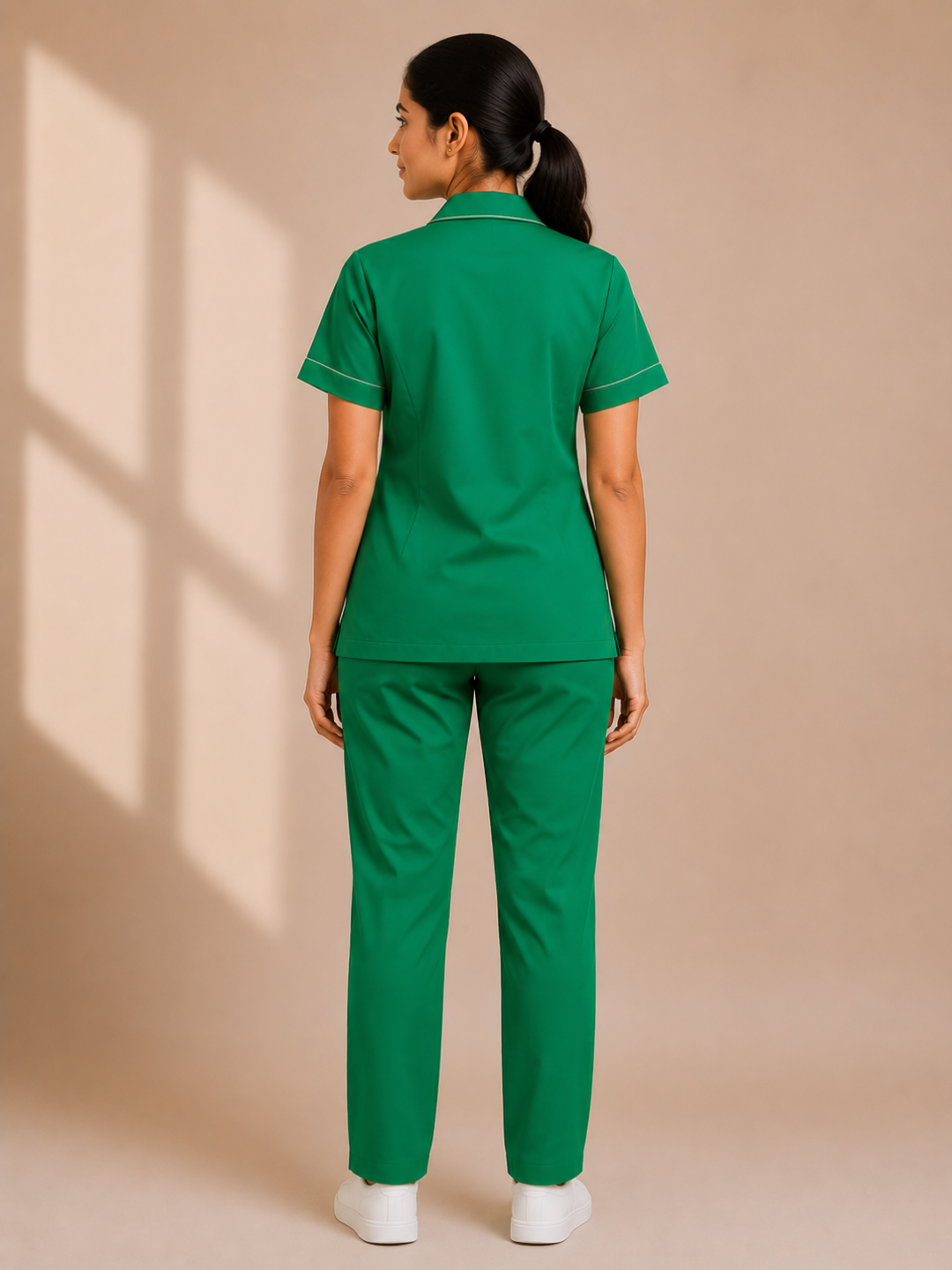 GREEN HALF SLEEVE NURSE UNIFORM