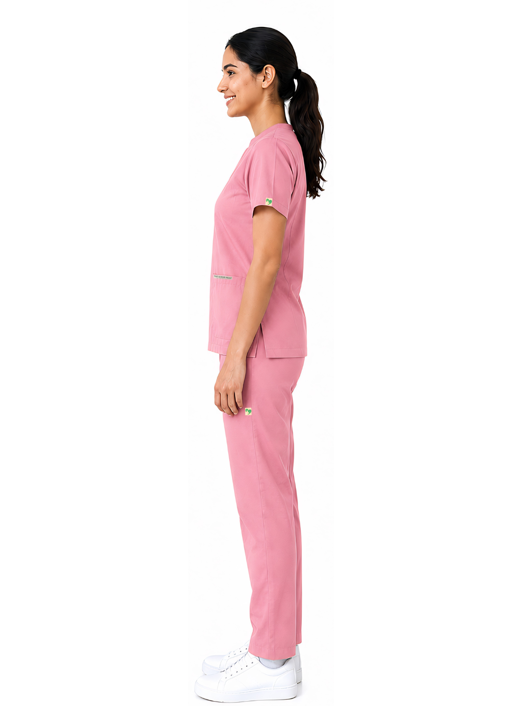 ONYX 4 POCKET MANDARIN WOMEN (PINK) SCRUB