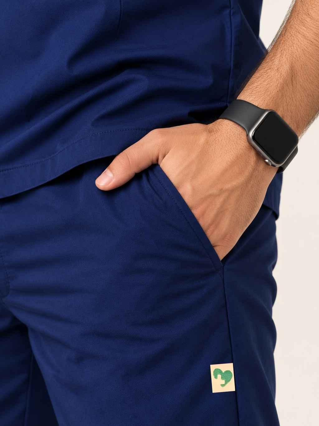 TSM 6 POCKET MANDARIN (NAVY BLUE) MEN SCRUB