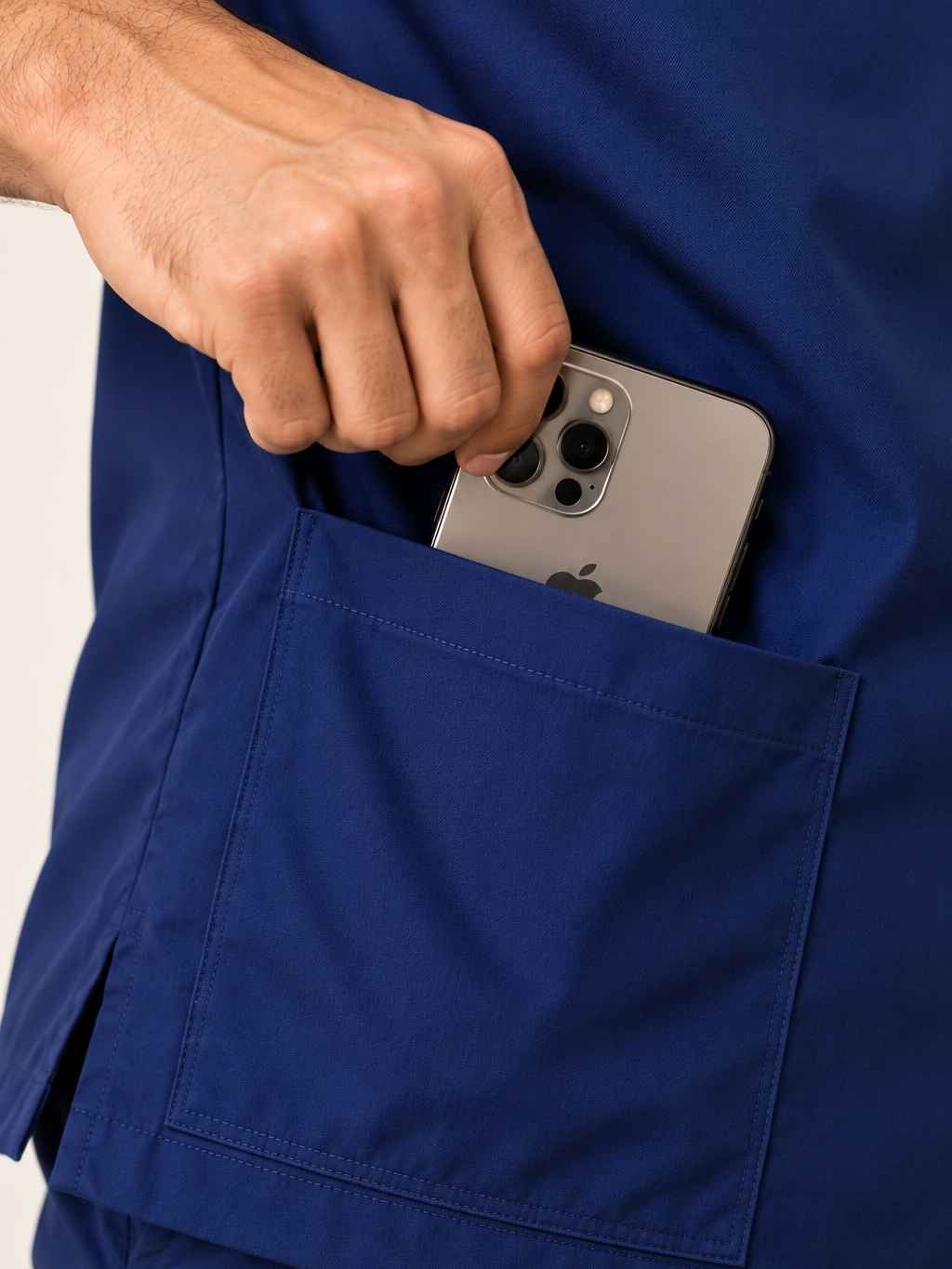 TSM 6 POCKET MANDARIN (NAVY BLUE) MEN SCRUB