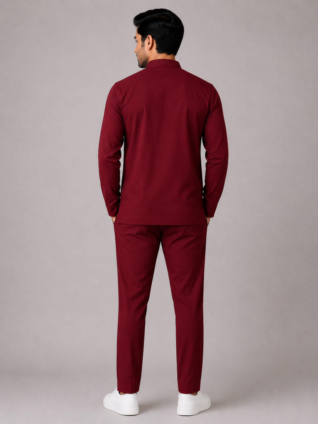 ELITE 6 POCKET MANDARIN (MAROON) MEN