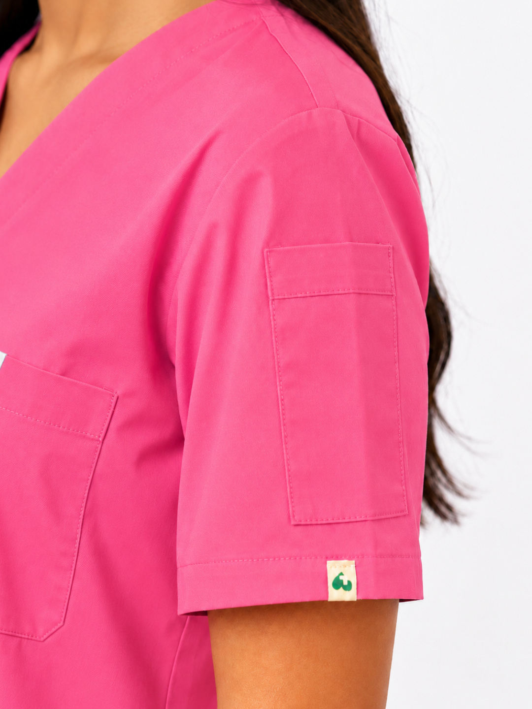 TSM ELITE 6 POCKET V NECK (PINK) WOMEN SCRUB