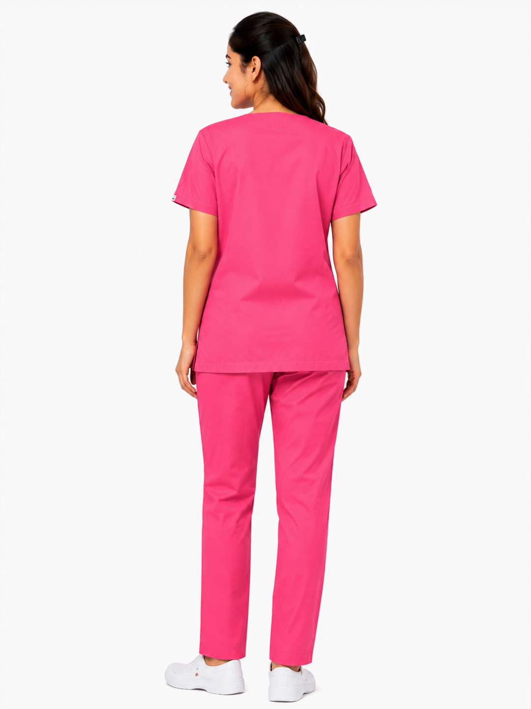 TSM ELITE 6 POCKET V NECK (PINK) WOMEN SCRUB