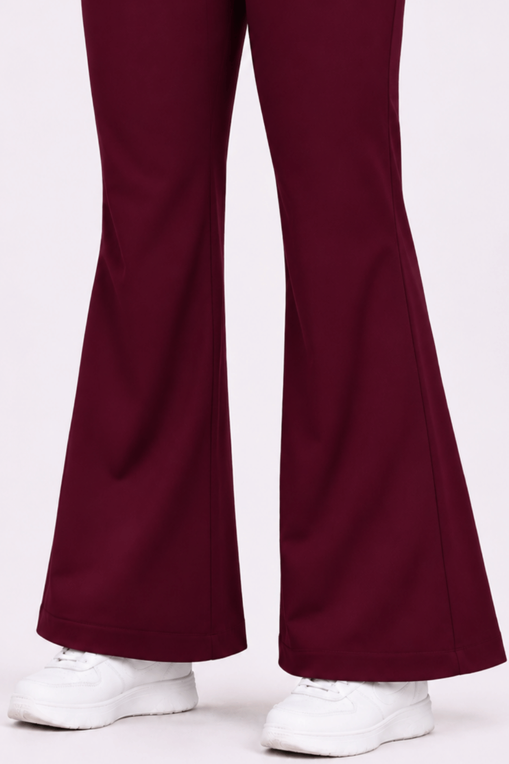 TSM MAROON BOOT CUT SCRUB FOR WOMEN