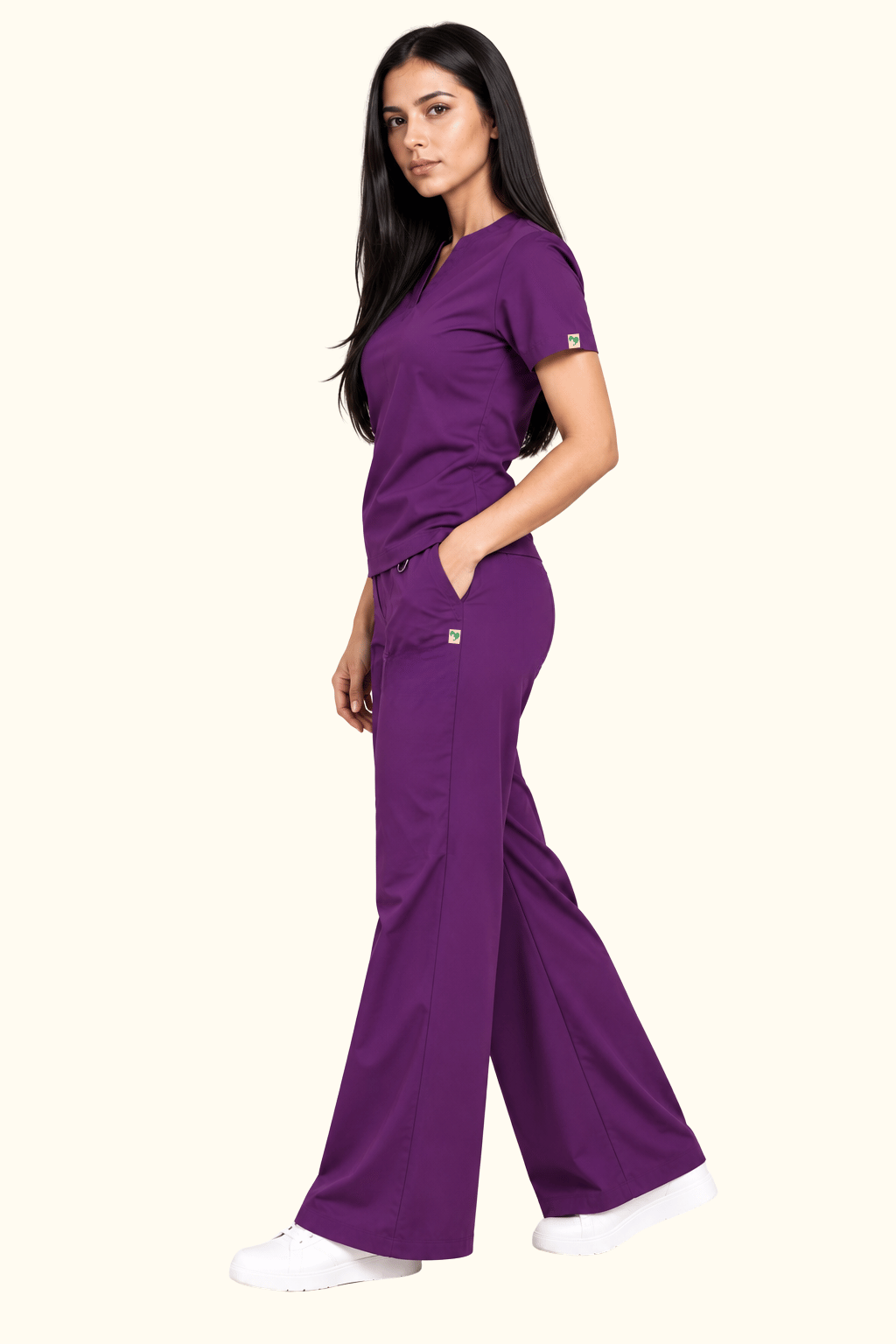TSM WINE BOOT CUT SCRUB FOR WOMEN