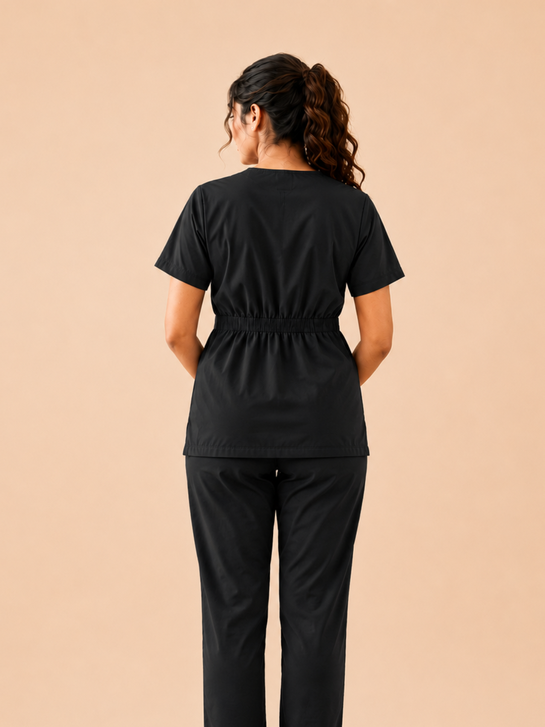 BLACK MATERNITY SCRUB FOR WOMEN