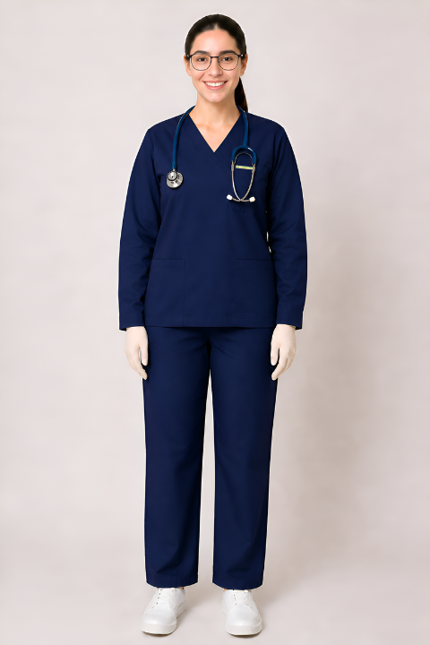 ELITE V NECK (NAVY BLUE) WOMEN