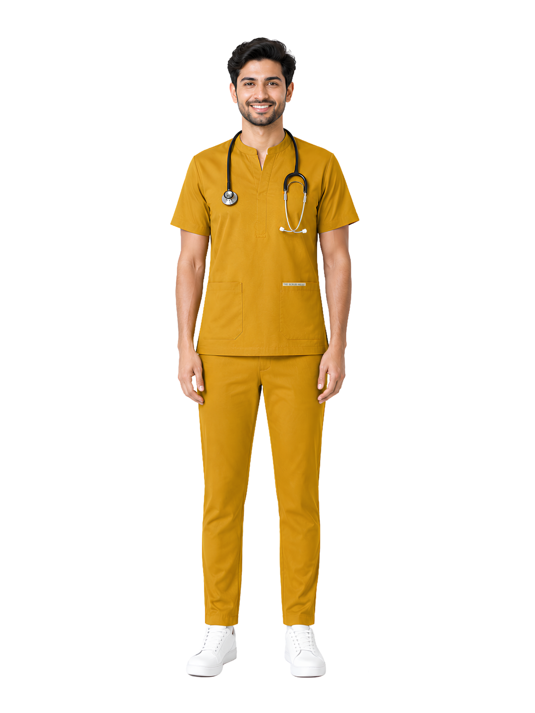 ONYX 4 POCKET MANDARIN MEN (MUSTURD) SCRUB
