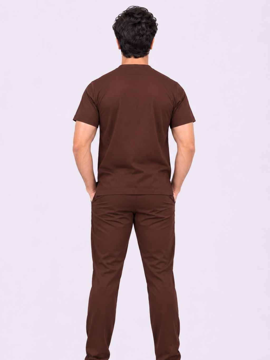 PRESTIGE 4 POCKET MANDARIN (BROWN) MEN SCRUB