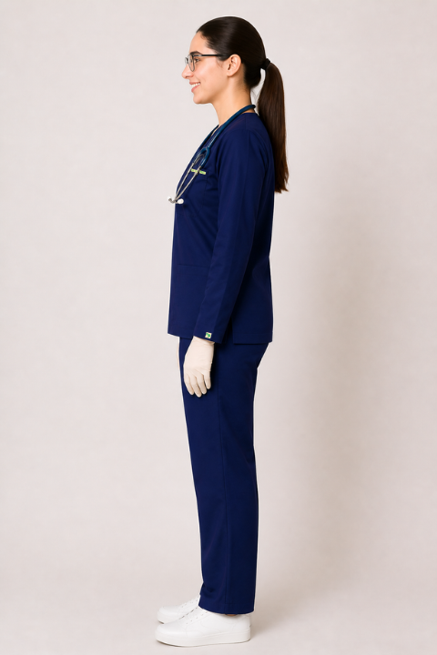 ELITE V NECK (NAVY BLUE) WOMEN