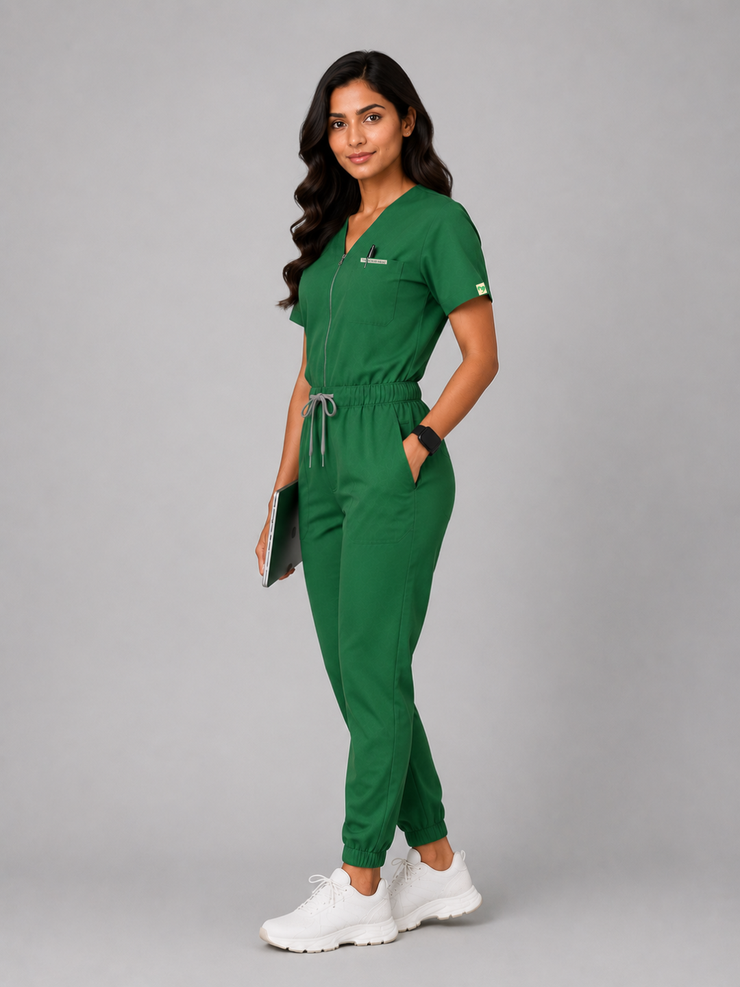 GREEN SWASTHYA SUTRA JOGGER JUMPSUIT FOR WOMEN
