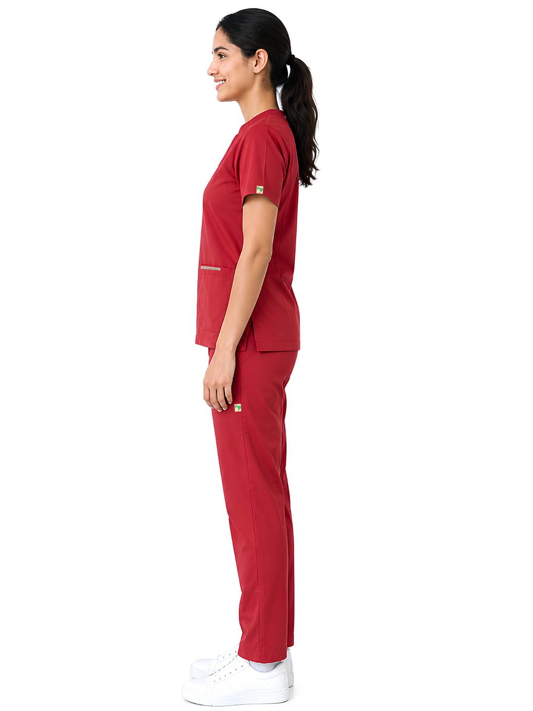 ONYX 4 POCKET MANDARIN MEN (RED) SCRUB