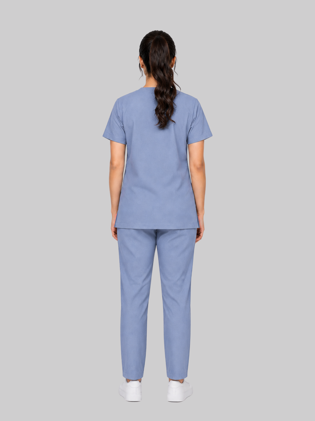 ONYX 4 POCKET V NECK WOMEN (BLUE) SCRUB