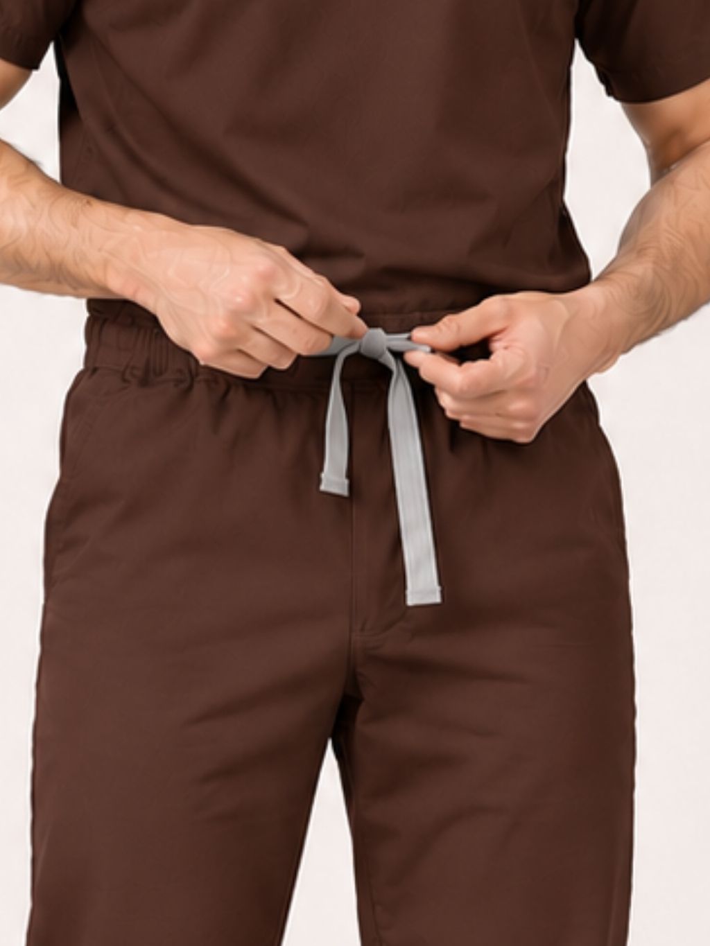 PRESTIGE 4 POCKET MANDARIN (BROWN) MEN SCRUB
