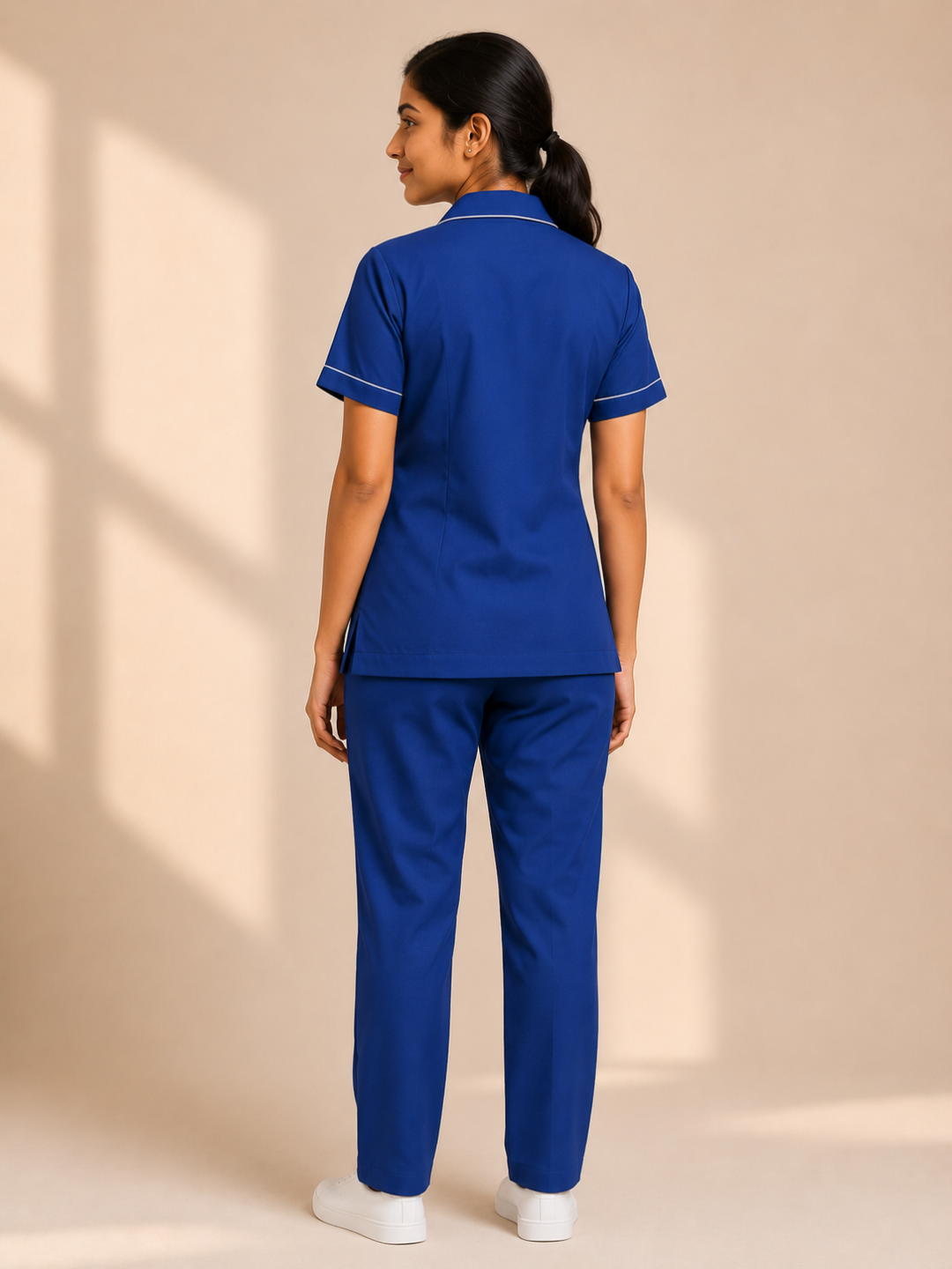 BLUE HALF SLEEVE NURSE UNIFORM