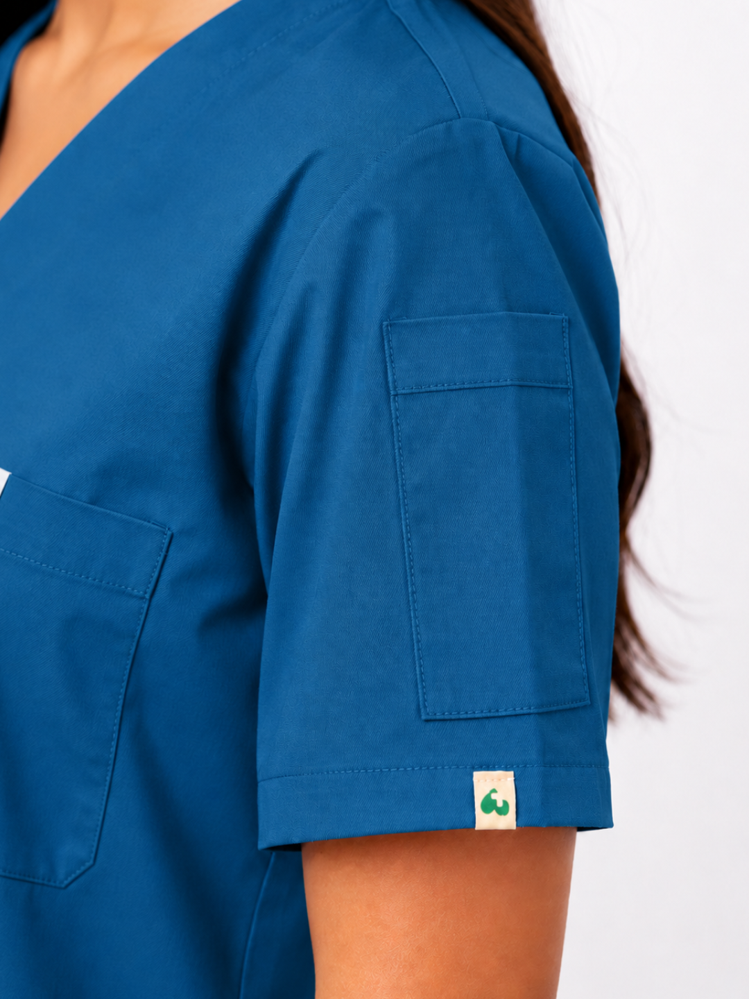 ELITE 6 POCKET V NECK (TEAL) WOMEN SCRUB