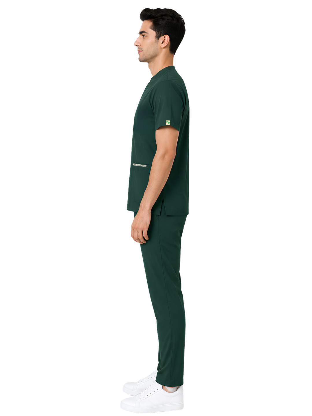ONYX 4 POCKET MANDARIN MEN (BOTTLE GREEN) SCRUB