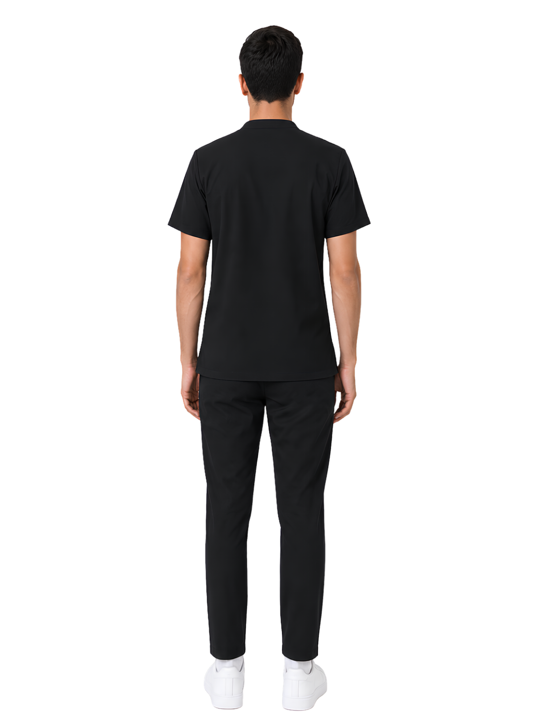 ONYX 4 POCKET MANDARIN MEN (BLACK) SCRUB
