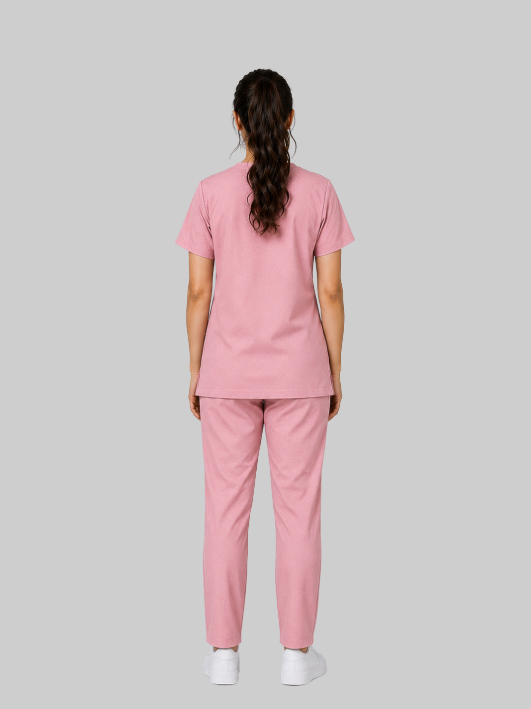 ONYX 4 POCKET V NECK WOMEN (PINK) SCRUB