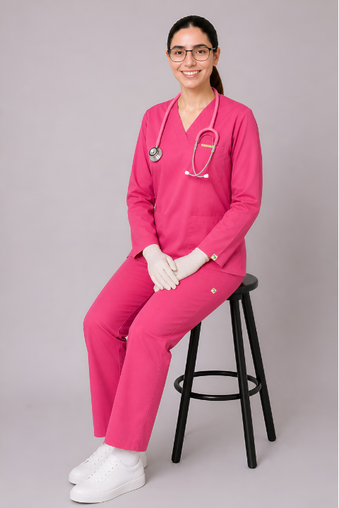 ELITE V NECK (PINK) WOMEN
