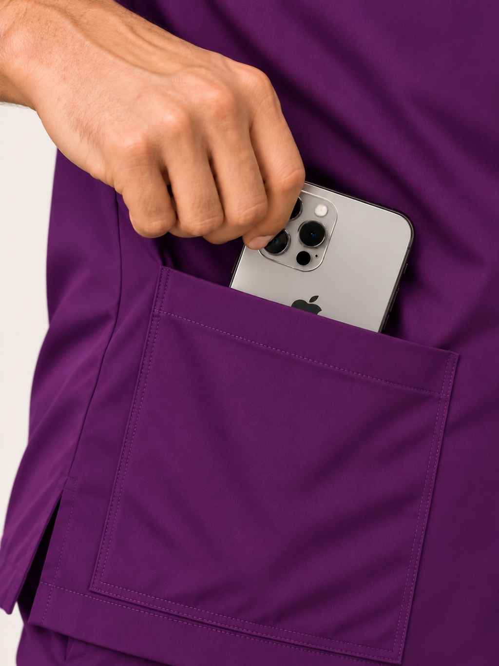 TSM 6 POCKET MANDARIN (WINE) MEN SCRUB