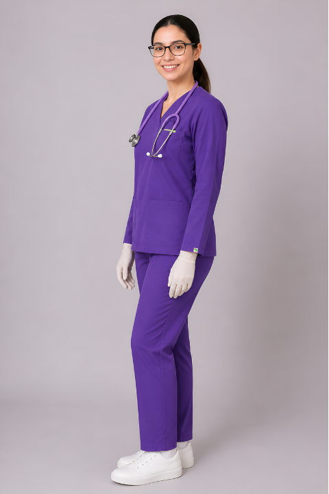 ELITE V NECK (PURPLE) WOMEN