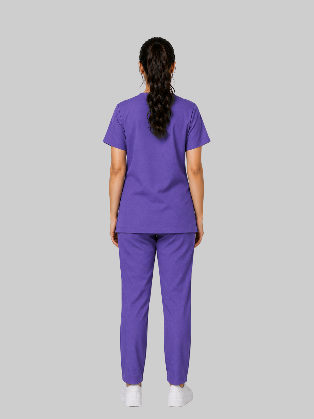ONYX 4 POCKET V NECK WOMEN (PURPLE) SCRUB