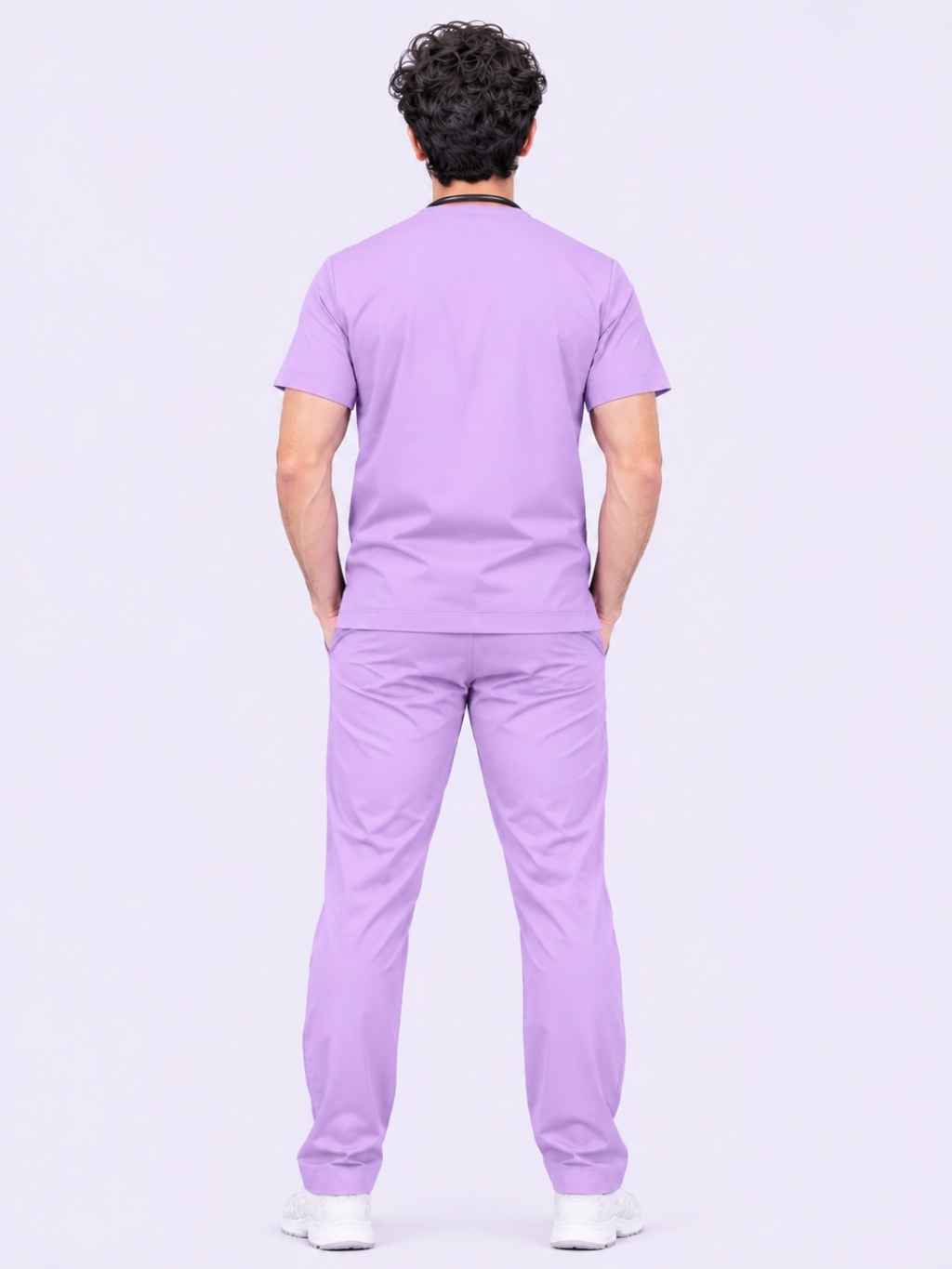 TSM 6 POCKET MANDARIN (LAVENDER) MEN SCRUB