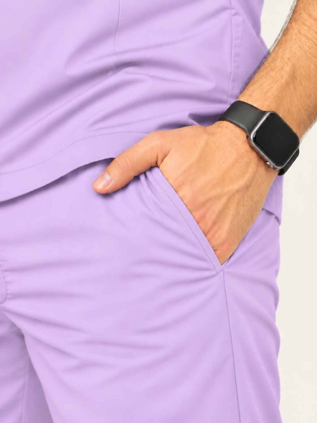 TSM 6 POCKET MANDARIN (LAVENDER) MEN SCRUB