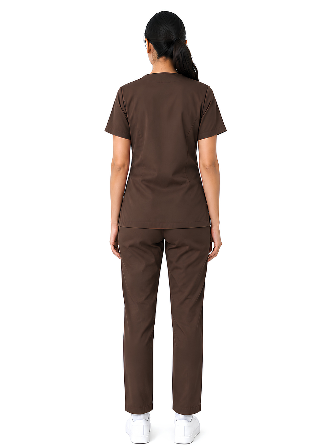 ONYX 4 POCKET MANDARIN MEN (BROWN) SCRUB