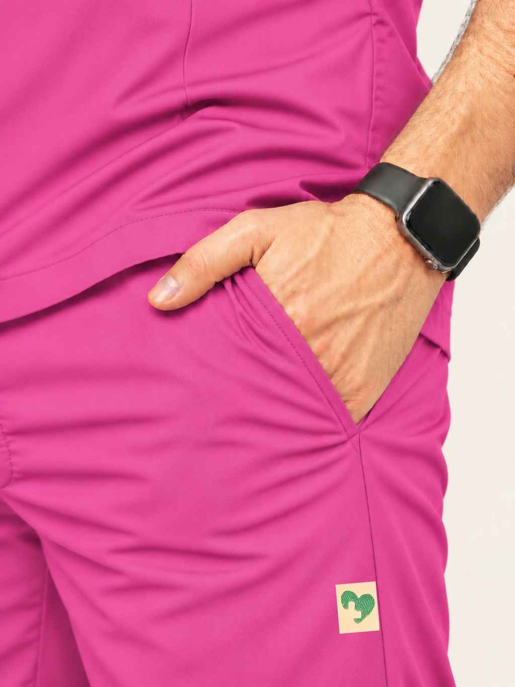 TSM 6 POCKET MANDARIN (PINK) MEN SCRUB