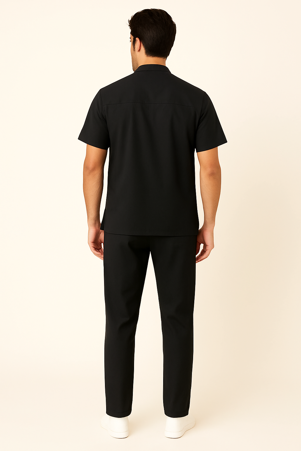 PRESTIGE 4 POCKET MANDARIN (BLACK) MEN SCRUB