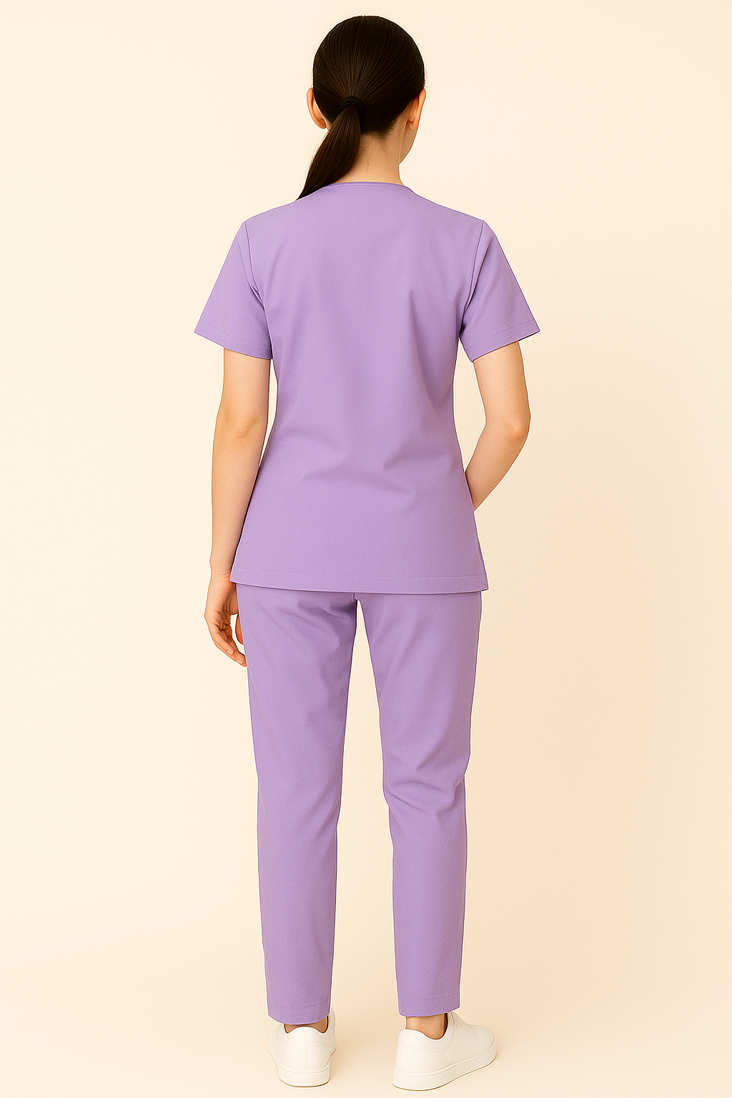 ELITE 6 POCKET MANDARIN (PURPLE) WOMEN SCRUB