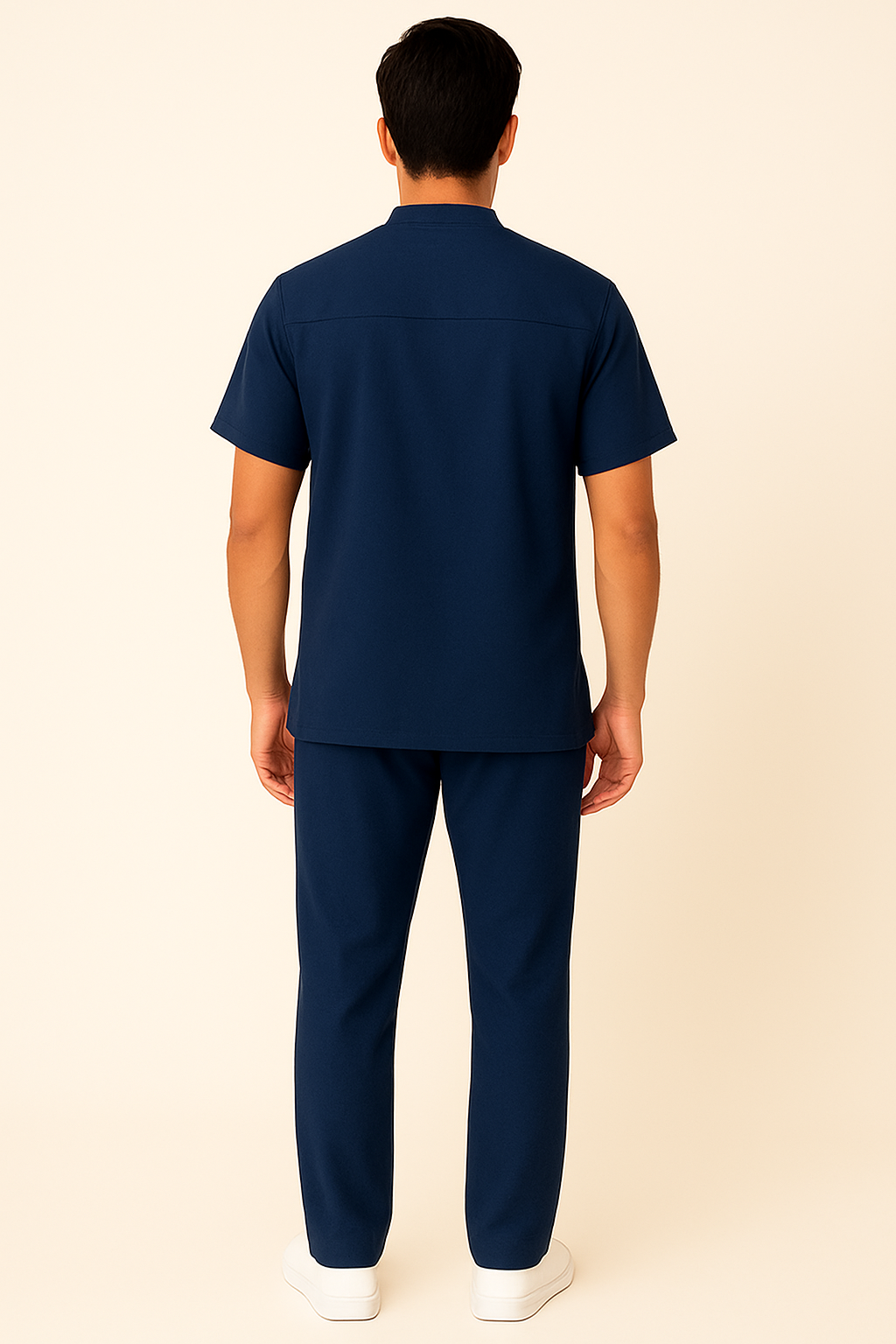 PRESTIGE 4 POCKET MANDARIN (NAVY BLUE) MEN SCRUB