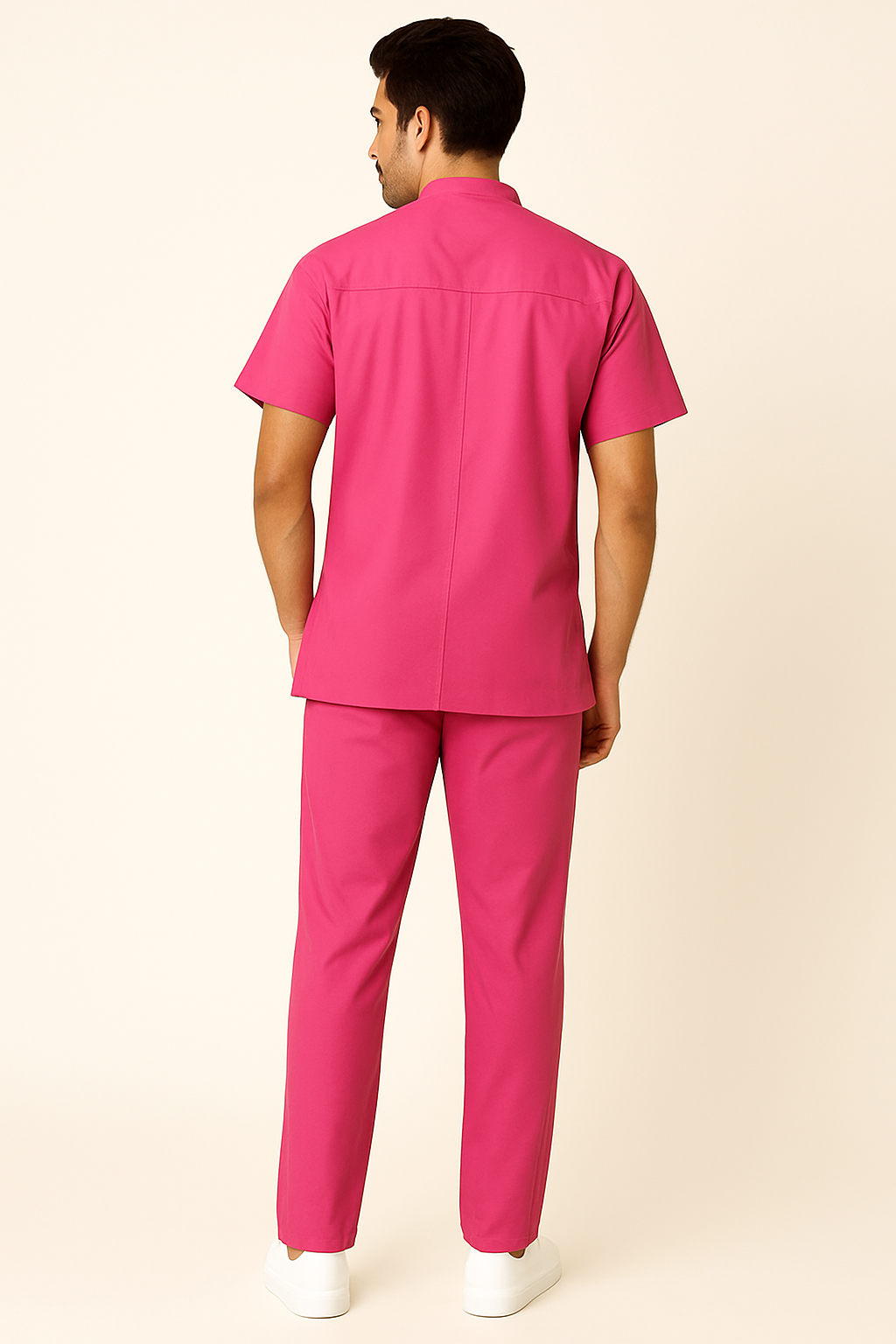 PRESTIGE 4 POCKET MANDARIN (PINK) MEN SCRUB