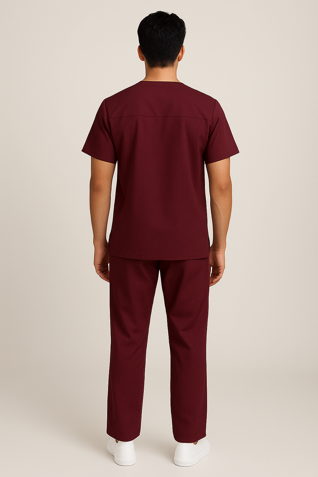 PRESTIGE 4 POCKET V NECK (MAROON) ACTIVE SCRUB