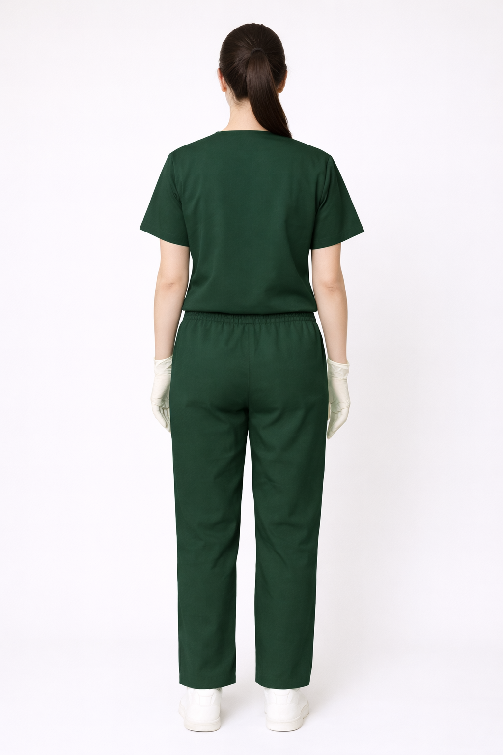 TSM ELITE 6 POCKET V NECK (GREEN) WOMEN SCRUB