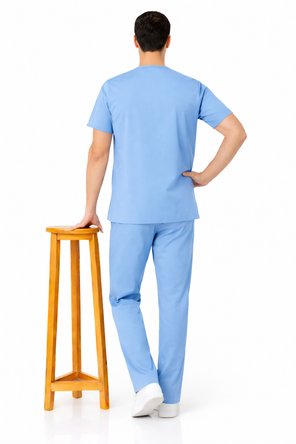 TSM ELITE 6 POCKET MANDARIN (SKY BLUE) MENS SCRUB