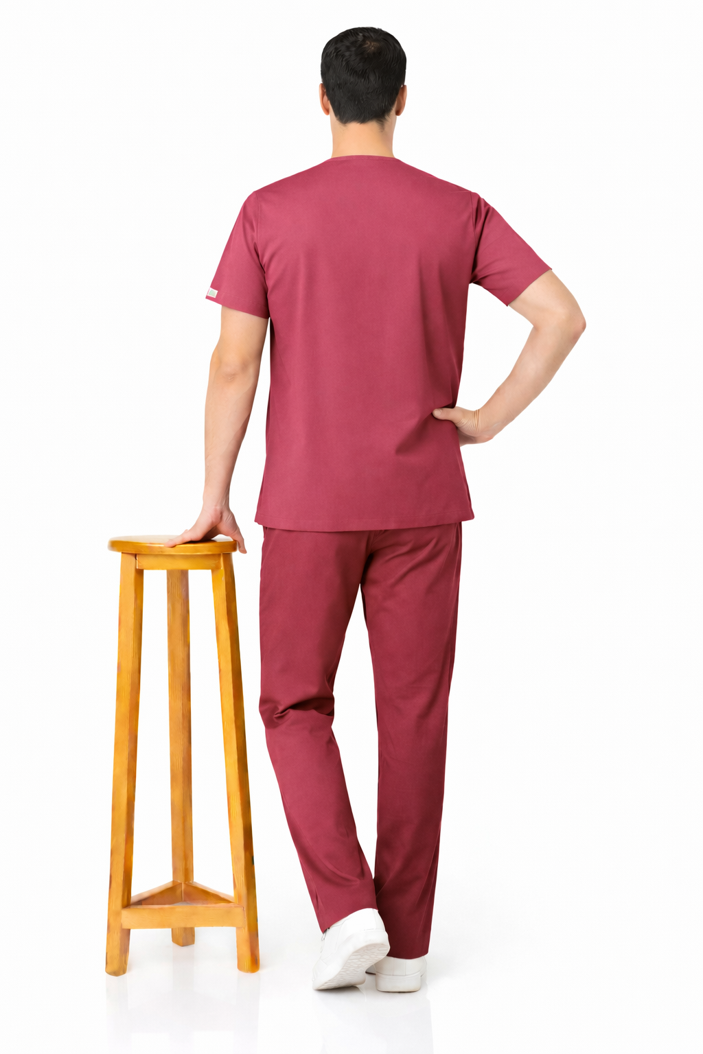 TSM ELITE 6 POCKET MANDARIN (PINK) MENS SCRUB