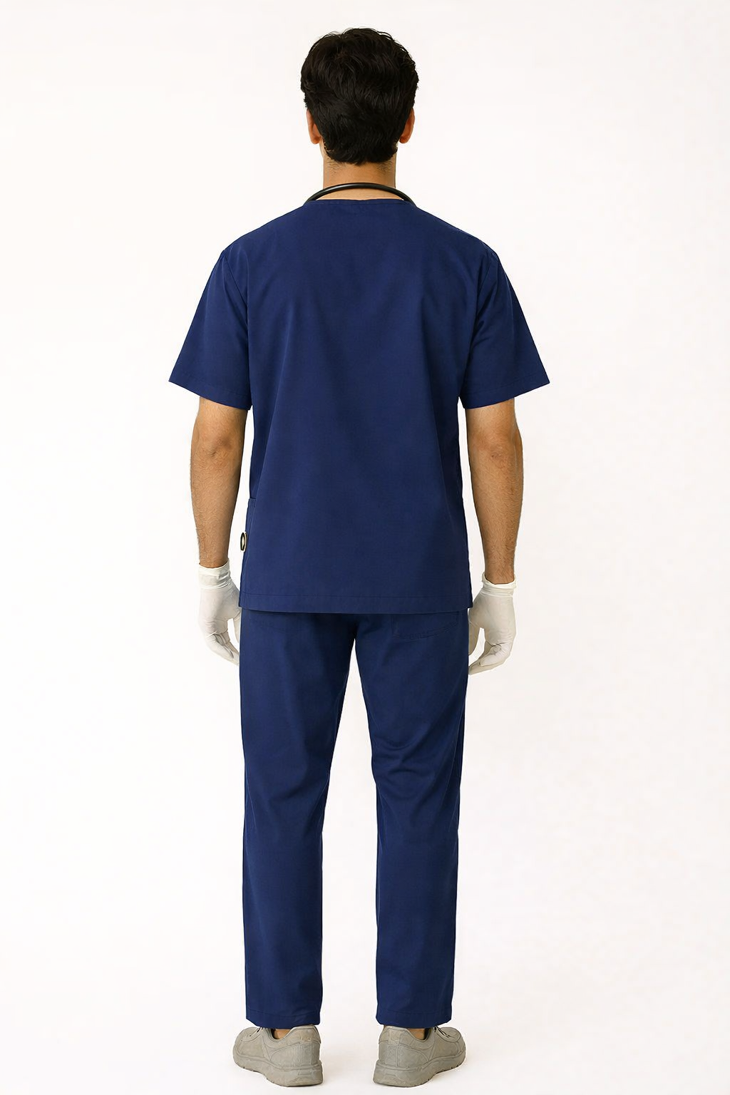 TSM ELITE 6 POCKET V NECK (NAVY BLUE) MENS SCRUB