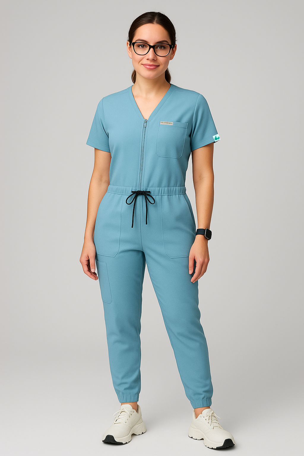 SKYBLUE SWASTHYA SUTRA JOGGER JUMPSUIT FOR WOMEN