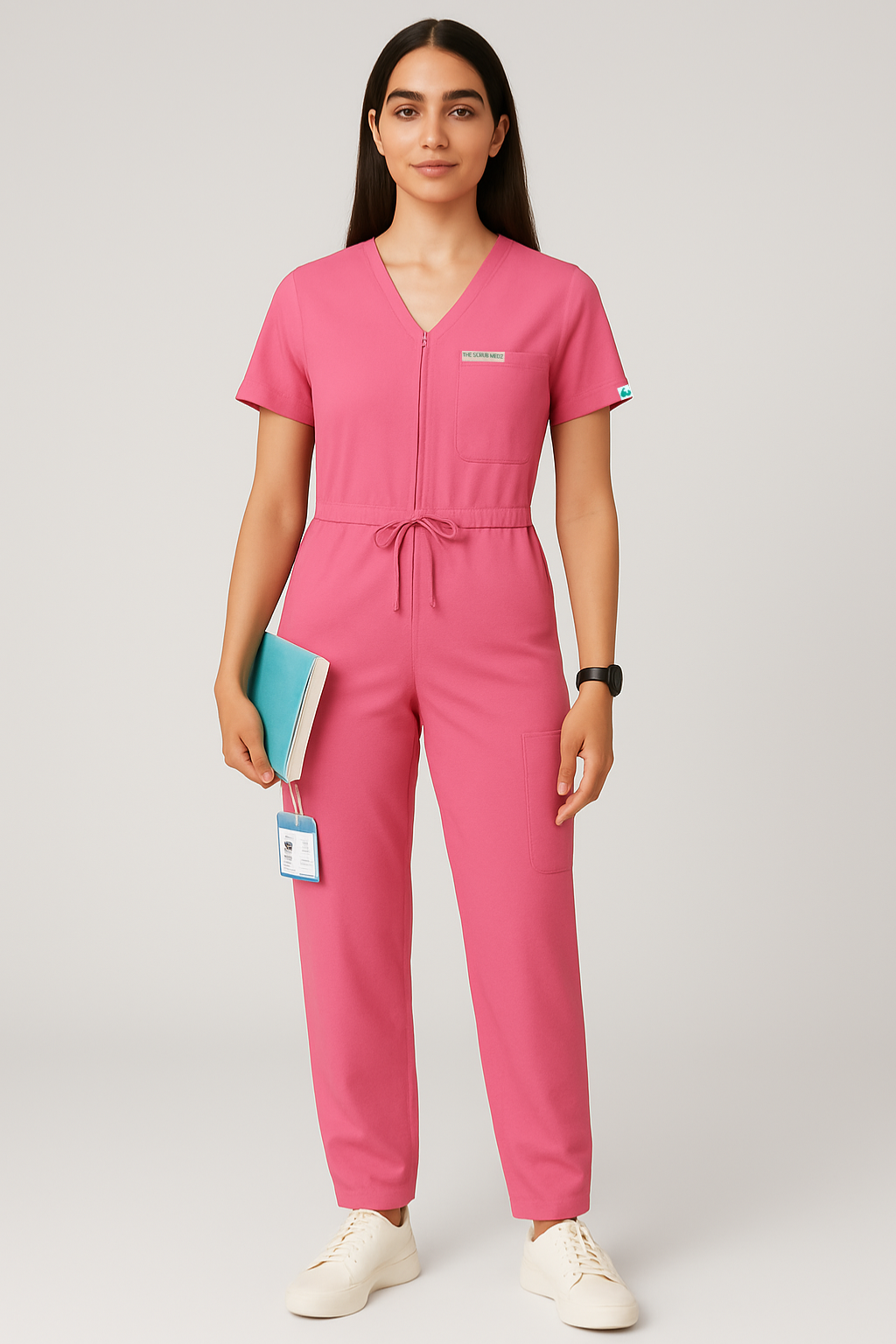 PINK SWASTHYA SUTRA JOGGER JUMPSUIT FOR WOMEN