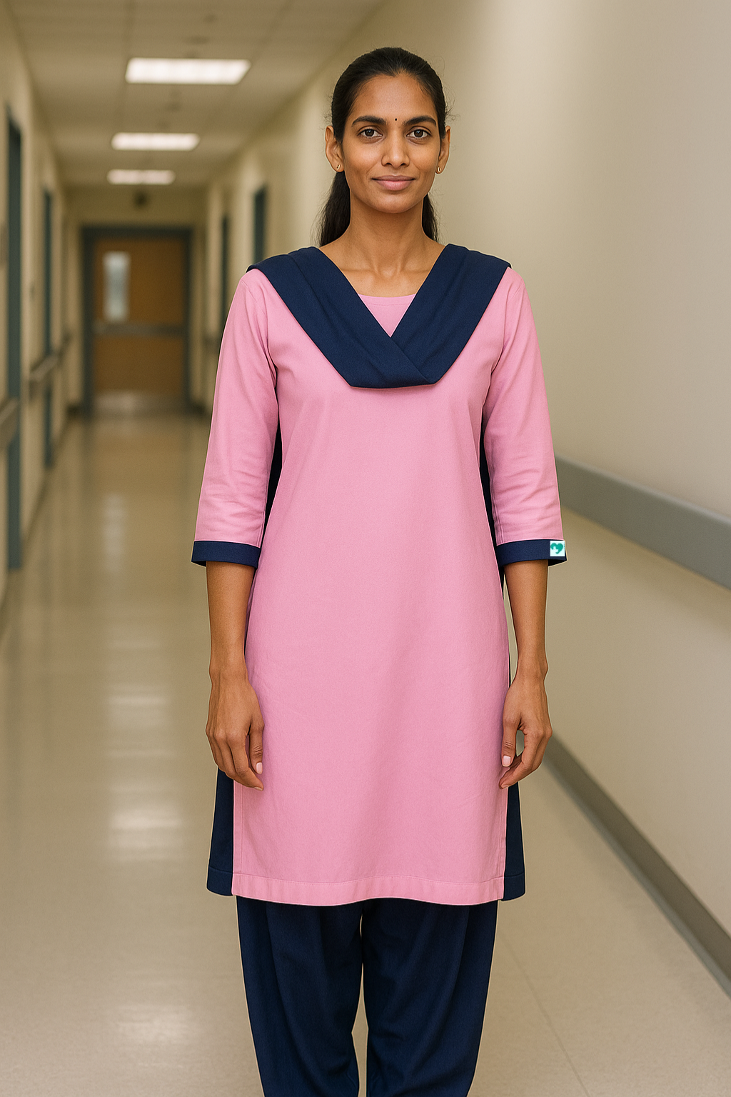 HOUSEKEEPING PINK DRESS FOR WOMEN
