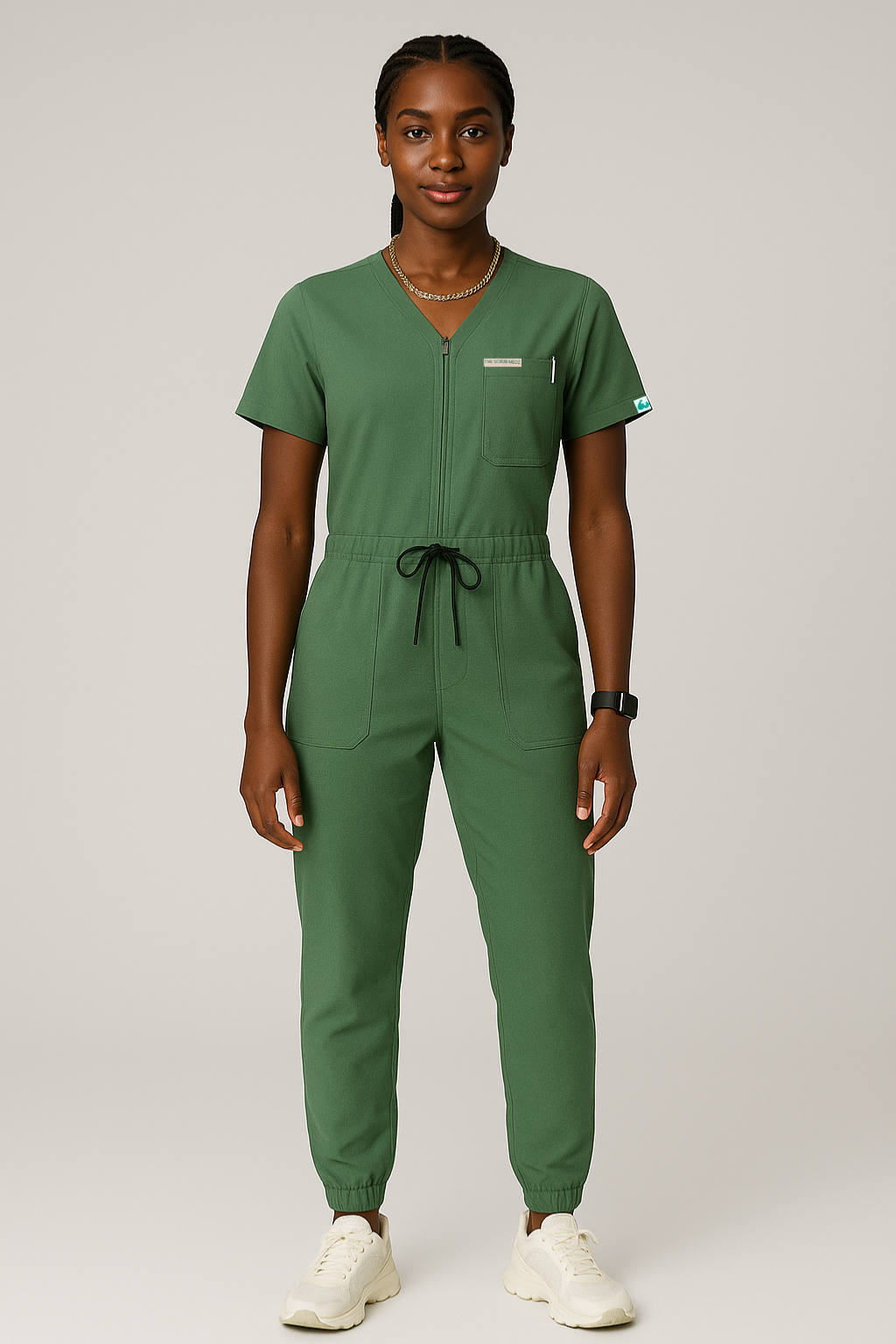 GREEN SWASTHYA SUTRA JOGGER JUMPSUIT FOR WOMEN