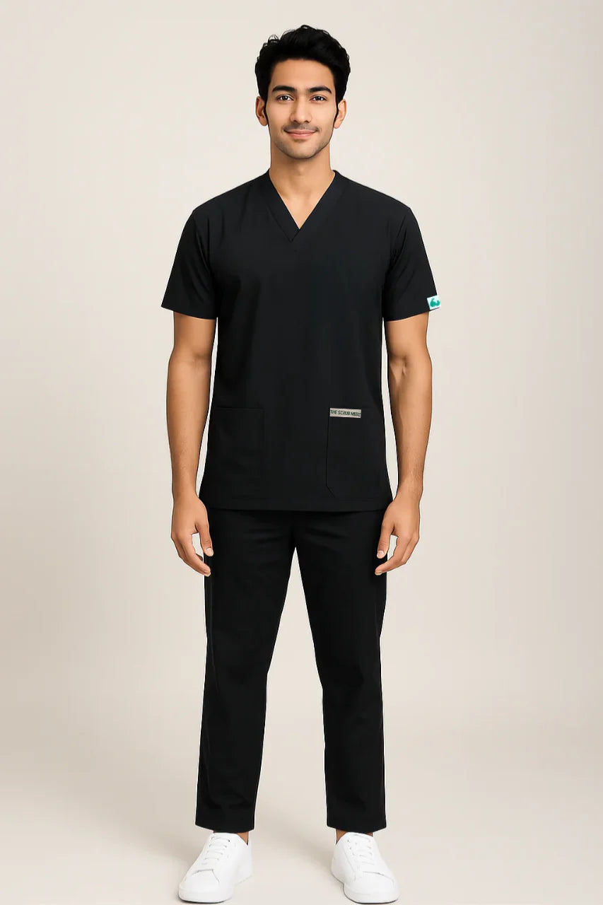 PRESTIGE 4 POCKET V NECK (NAVY BLUE) MEN SCRUB